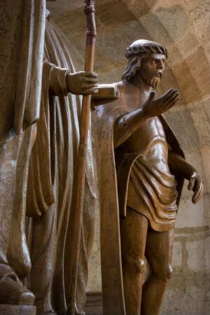 Frankreich. Auvergne. Cantal. Maurs. Kirche. 14 Jahrhundert. Holzfiguren. 15 Jahrhundert