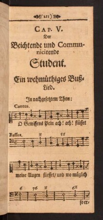 Ein wehmütiges Buß-Lied.