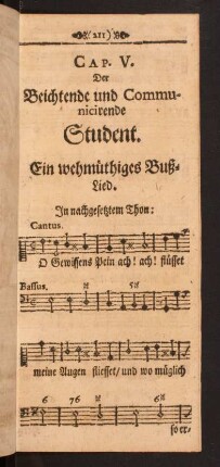Ein wehmütiges Buß-Lied.