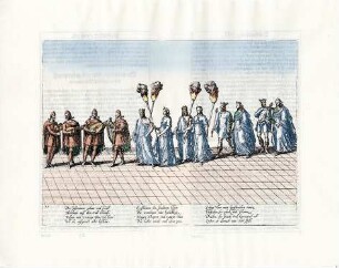 Beschreibung derer Fürstlicher Güligscher ec. Hochzeit : Der Tanz mit den Fackeln
