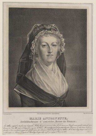 Bildnis der Marie Antoinette