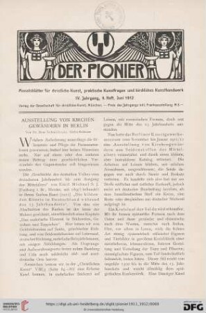 9. Heft, Juni 1912
