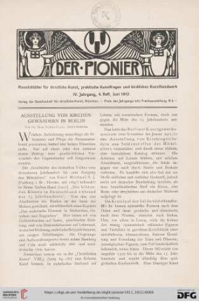 9. Heft, Juni 1912