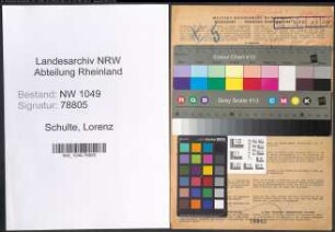 Entnazifizierung Lorenz Schulte , geb. 12.03.1877 (Richter)