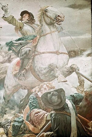 Schlacht bei Fehrbellin. Sieg des Kurfürsten über die Schweden 1675