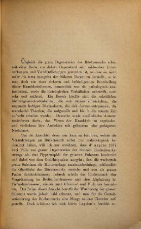 Beitrag zur Kenntniss der grauen Degeneration des Rückenmarks : Inaug.-Dissert.