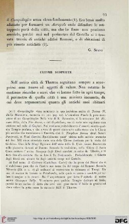 Ultime scoperte