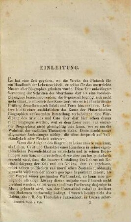 Plutarchs Aristides und Cato maior