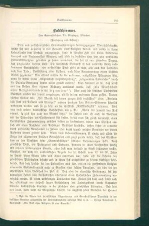 Buddhismus : (Fortsetzung und Schluß)