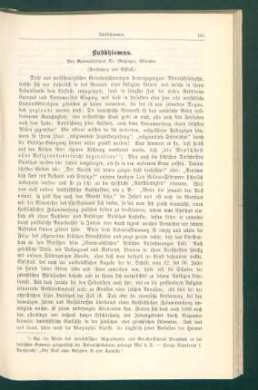 Buddhismus : (Fortsetzung und Schluß)