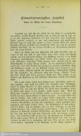 Einundzwanzigstes Kapitel. Ueber die Milch und deren Erhaltung