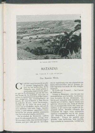 Matanzas. : El Valle y las Cuevas.