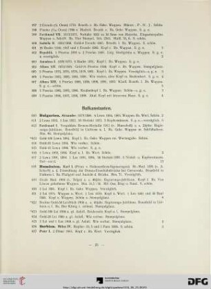 Balkanstaaten (Nr. 610-627)