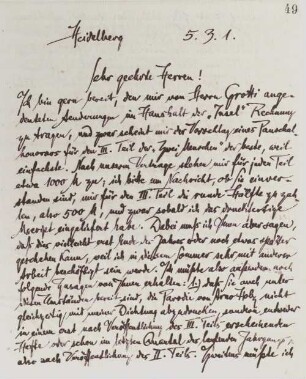 Brief an die Redaktion der Insel