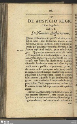 IV. De Auspicio Regio