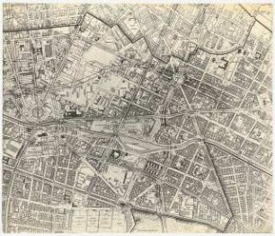 Sanierung Kreuzberg, Berlin Untersuchungen und Planungen von Werner March: Karte von Berlin, Bezirk Kreuzberg, Verkehrsplan, 1:5000, (Planvorlage Inv.nr. 39616)