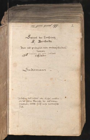 Besitznachweis und Vermerke von Daniel Sudermann