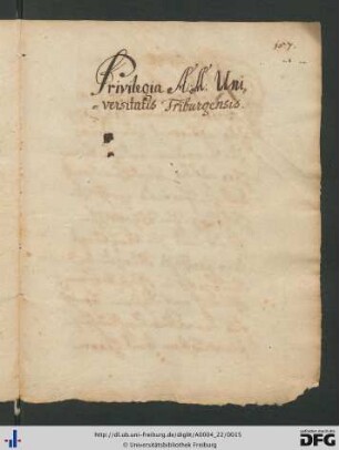 [S. 157] Privilegia Universitatis Friburgsensis