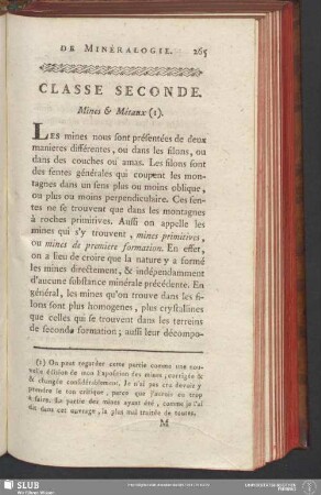 Classe Seconde. Mines & Métaux