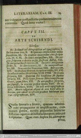 Caput III. De Arte Scribendi