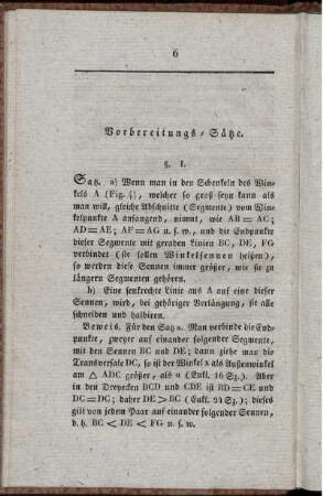 Vorbereitungs - Sätze.