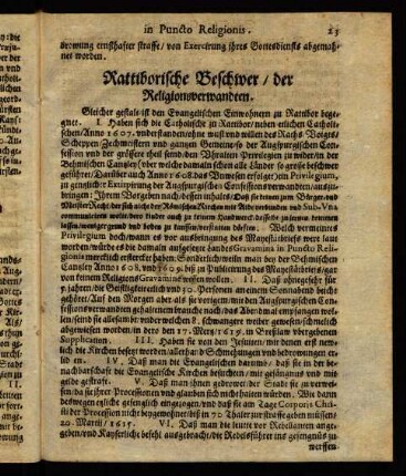 23-32, Rattiborische Beschwer der Religionsverwandten etc-