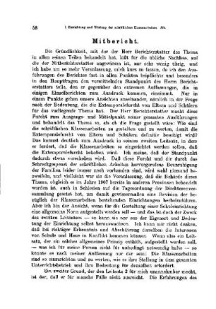 Einrichtung und Wertung der schriftlichen Klassenarbeiten : [Mitbericht]