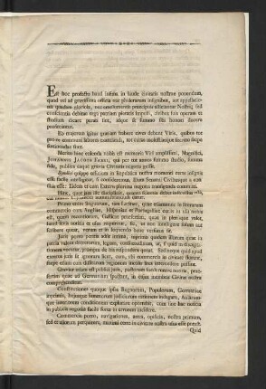 [Viri Magnifici Consultissimi Johannis Jacobi Fabri J.U.D. Reipublicae Hamburgensis Syndici Senioris Qui D.I. Aprilis Anni MDCCC E Mortalibus Excessit Vitae Et Meritorum Recordatio.]