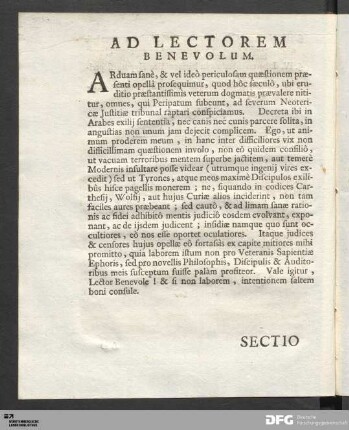 Ad lectorem