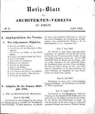 No 3, April 1834