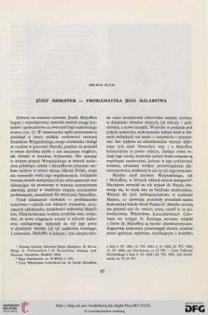 4: Józef Mehoffer - problematyka jego malarstwa