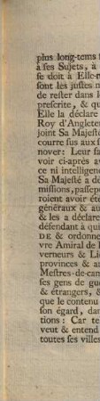 Ordonnance Du Roy, Portant déclaration de guerre contre le Roy d'Angleterre. Du 15. Mars 1744.