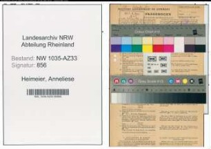 Entnazifizierung Anneliese Heimeier , geb. 20.06.1919 (Dolmetscherin)