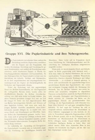 Gruppe XVI. Die Papierindustrie und ihre Nebengewerbe