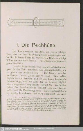 I. Die Pechhütte