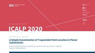 A Simple Dynamization of Trapezoidal Point Location in Planar Subdivisions: Q/A Session A - Paper A1.F