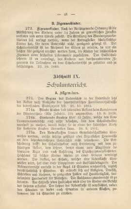 Abschnitt IX. Schulunterricht