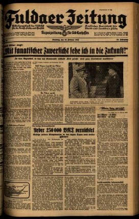 Ausgabe vom Dienstag, den 25. Februar 1941.