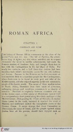 Chapter I: Carthage and Rome. B.C. 201-46