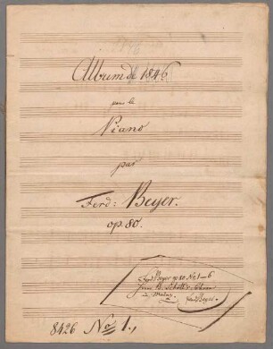 6 Keyboard pieces, pf, op. 80 - BSB Mus.Schott.Ha 8757-2