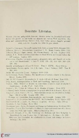 Benutzte Literatur