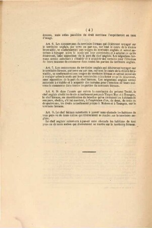 Annales du commerce extérieur. Birmanie. Législation commerciale. 1. 1864