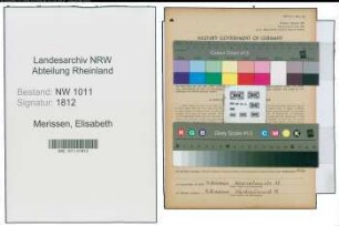 Entnazifizierung Elisabeth Merissen , geb. 17.07.1906 (Lebensmittelhaendlerin)