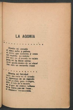 La agonía