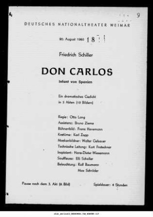 Don Carlos Infant von Spanien
