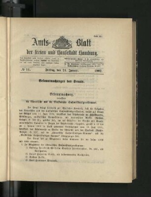 No. 11. 24. Januar. 1902.
