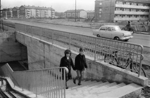 Baufertigstellung der Fußgängerunterführung an der Pulverhausstraße.