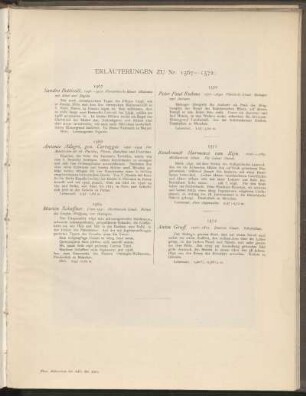 Erläuterungen zu Nr. 1567 - 1572: