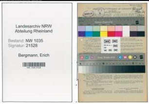 Entnazifizierung Erich Bergmann , geb. 02.02.1913 (Buchbinder)