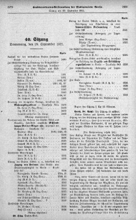 Sitzung 40, 29. September 1921